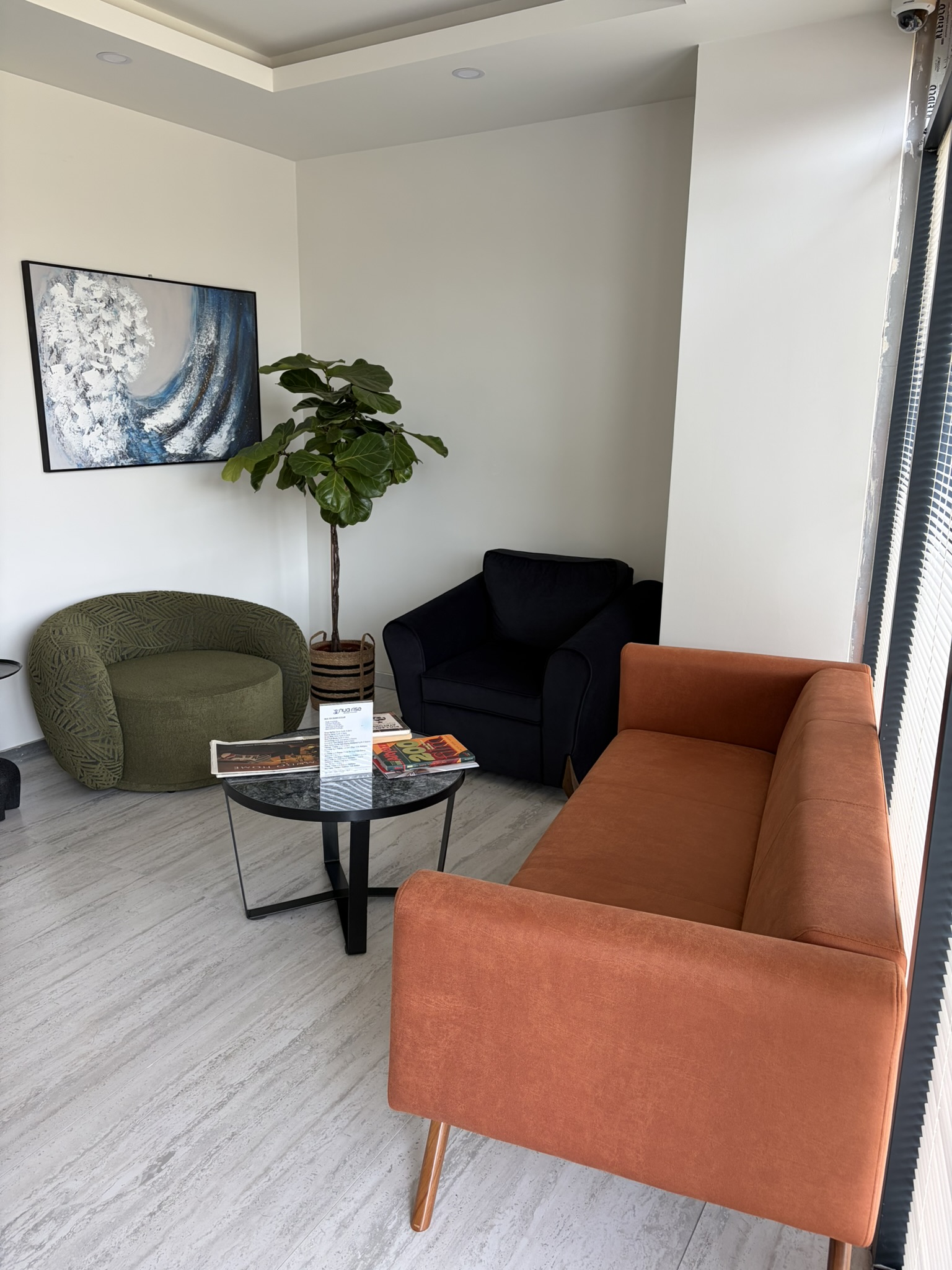 Nua Rise Ormanköy'de bekleme alanı